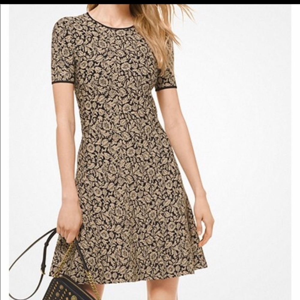 Michael Kors Metallic Jacquard Dress XXS - new
